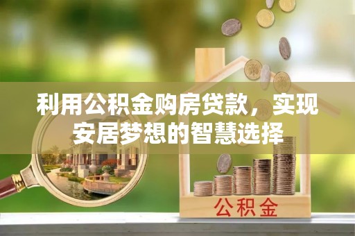 富里利用公积金购房贷款，实现安居梦想的智慧选择